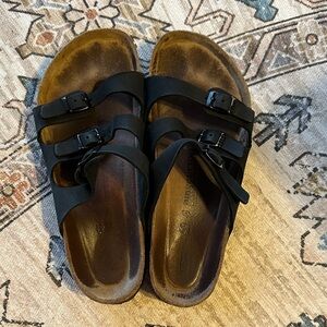 Birkenstock Black Strappy Sandals